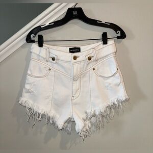 Reformation Tessa Short - White Denim Shorts - Size 25